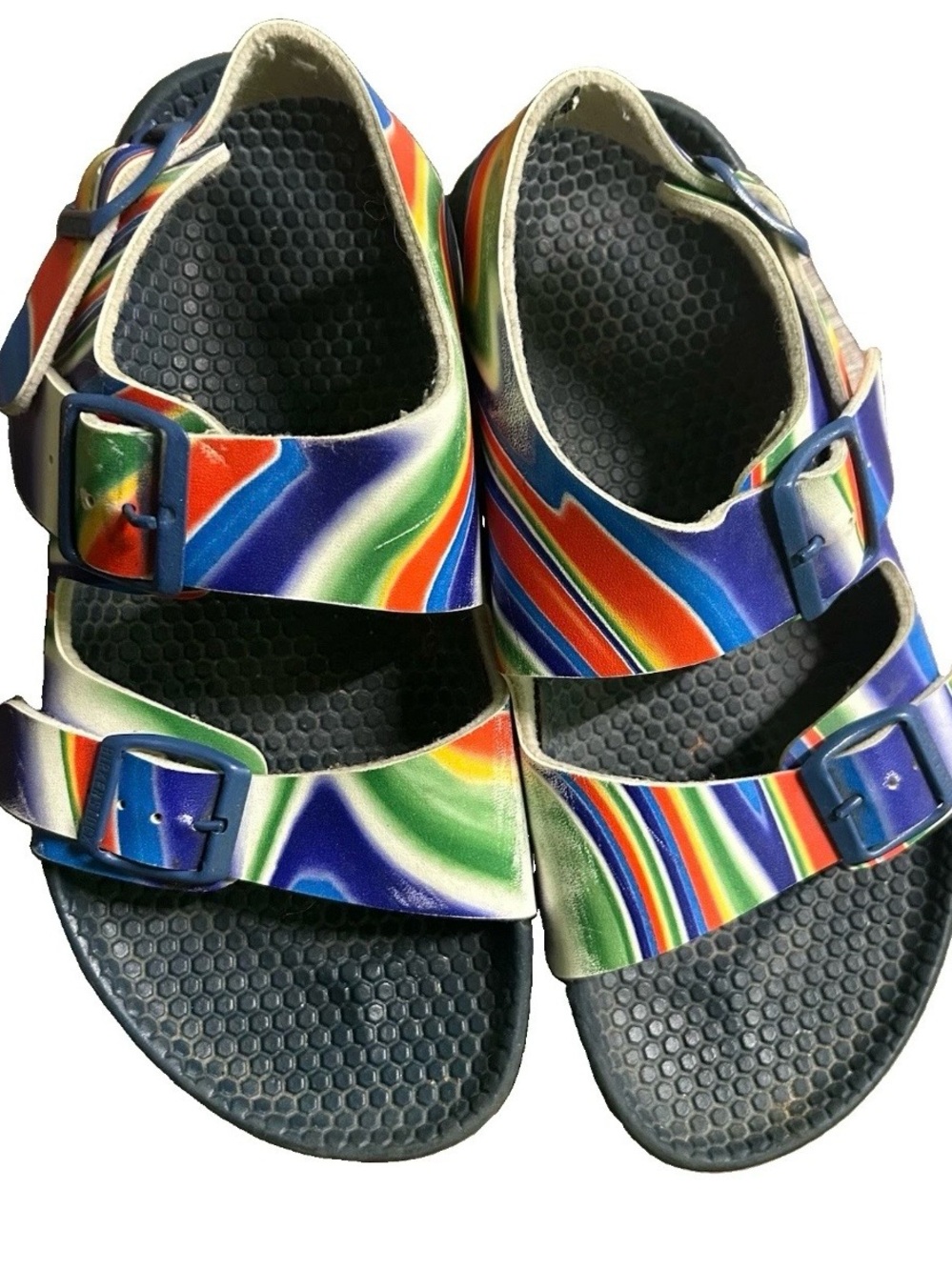 Birkenstock Multicolor Summer Sandals Size 6 37 - Picture 3 of 5